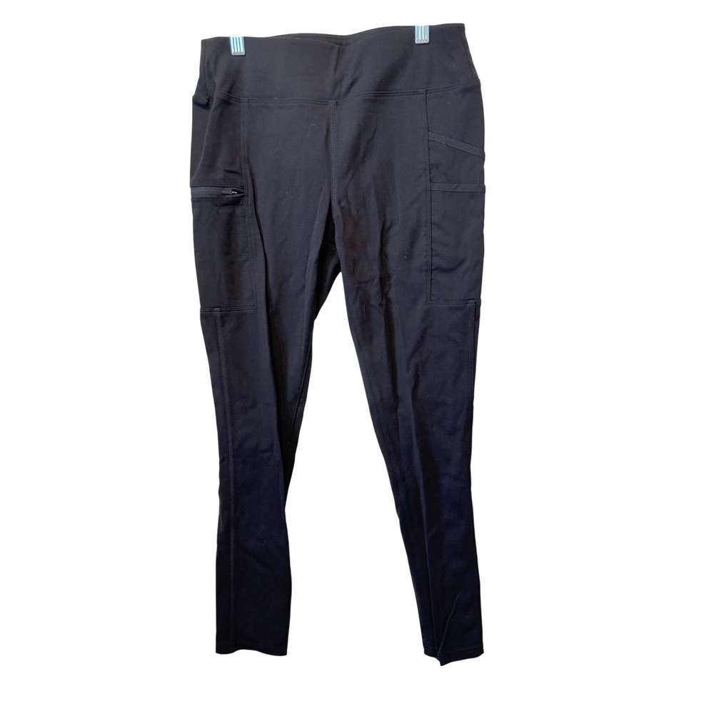 Carhartt Force Fitted Utility Leggings Black Womens Size S‎ 4/6 High Rise Pocket